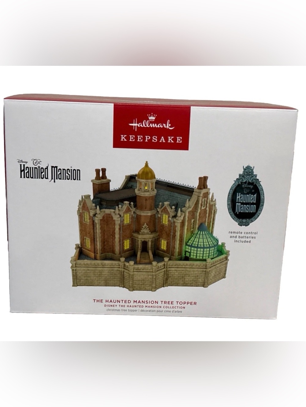 Hallmark 2025 Disney WDW The Haunted Mansion Light Sound Musical Tree Topper NEW